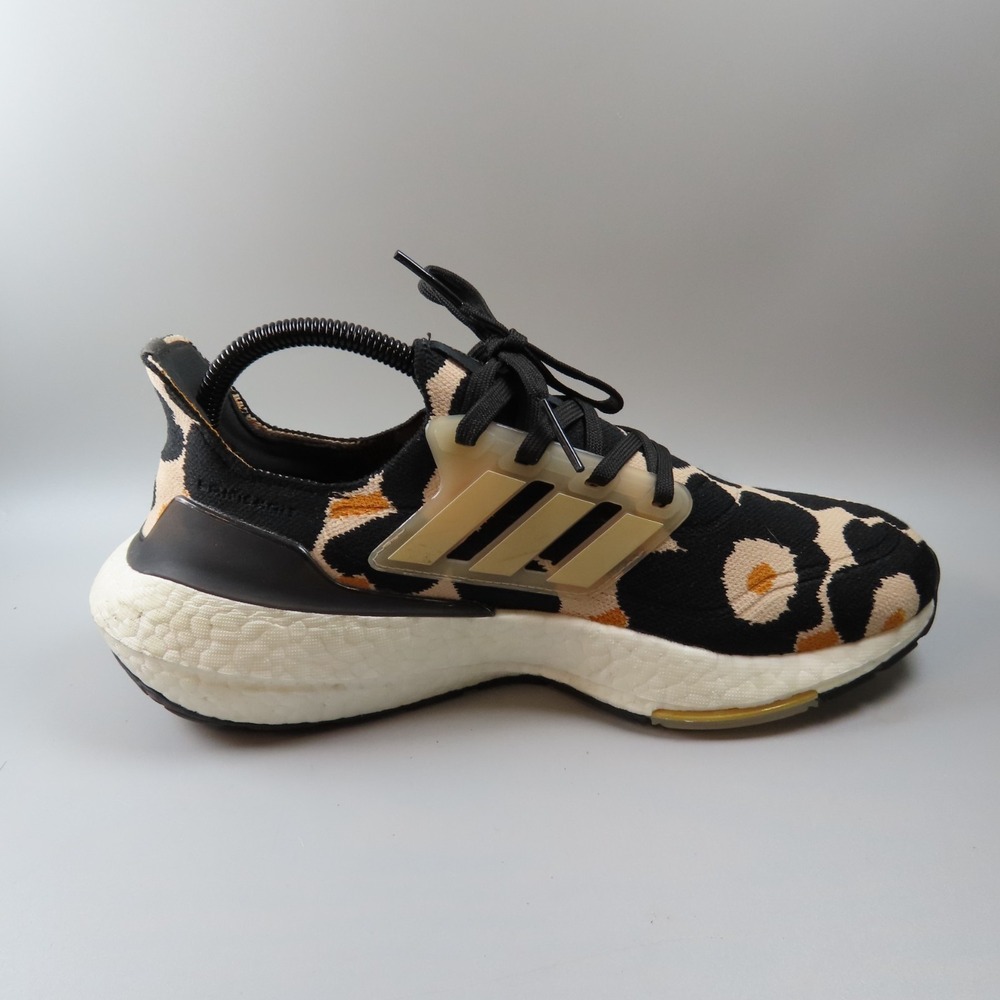 Adidas x Marimekko Unikko ULTRABOOST 21 Womens 8.5 Black Blush Gold Running - Picture 6 of 9